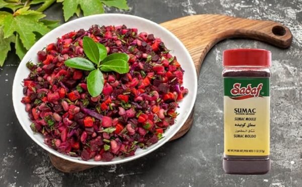 Sadaf Sumac spice ground - Pure sumac seasoning powder - Kosher - Persian spice - Medium Ground -11 oz Bottle - Image 4
