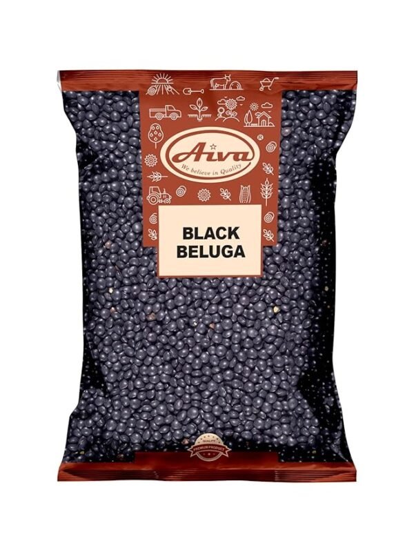 Aiva Black Beluga Lentils 4 LBS | Black Lentils