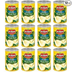 DEL MONTE Lite Sliced Bartlett Pears in Extra Light Syrup
