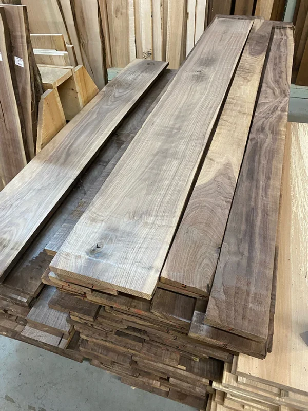 4/4 Rough Cut Curly Walnut Lumber
